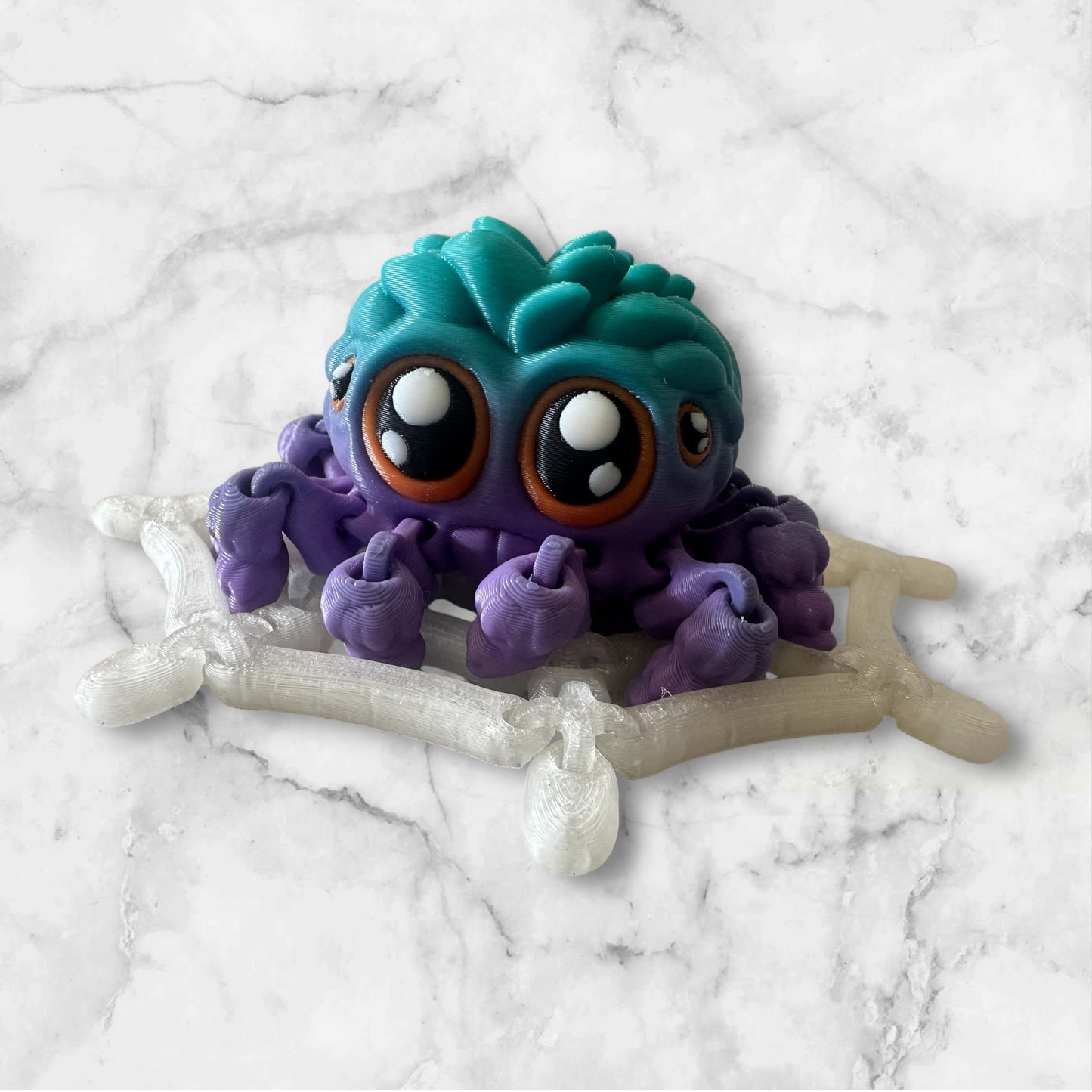 Articulated Spider and Web with magnets