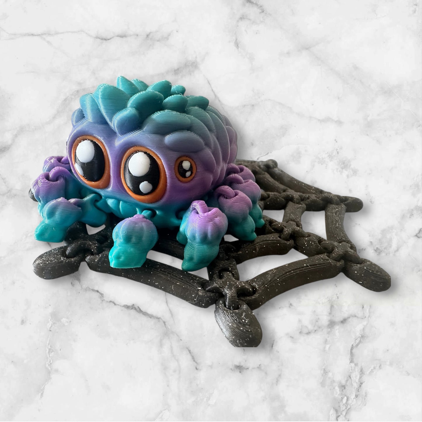 Articulated Spider and Web with magnets