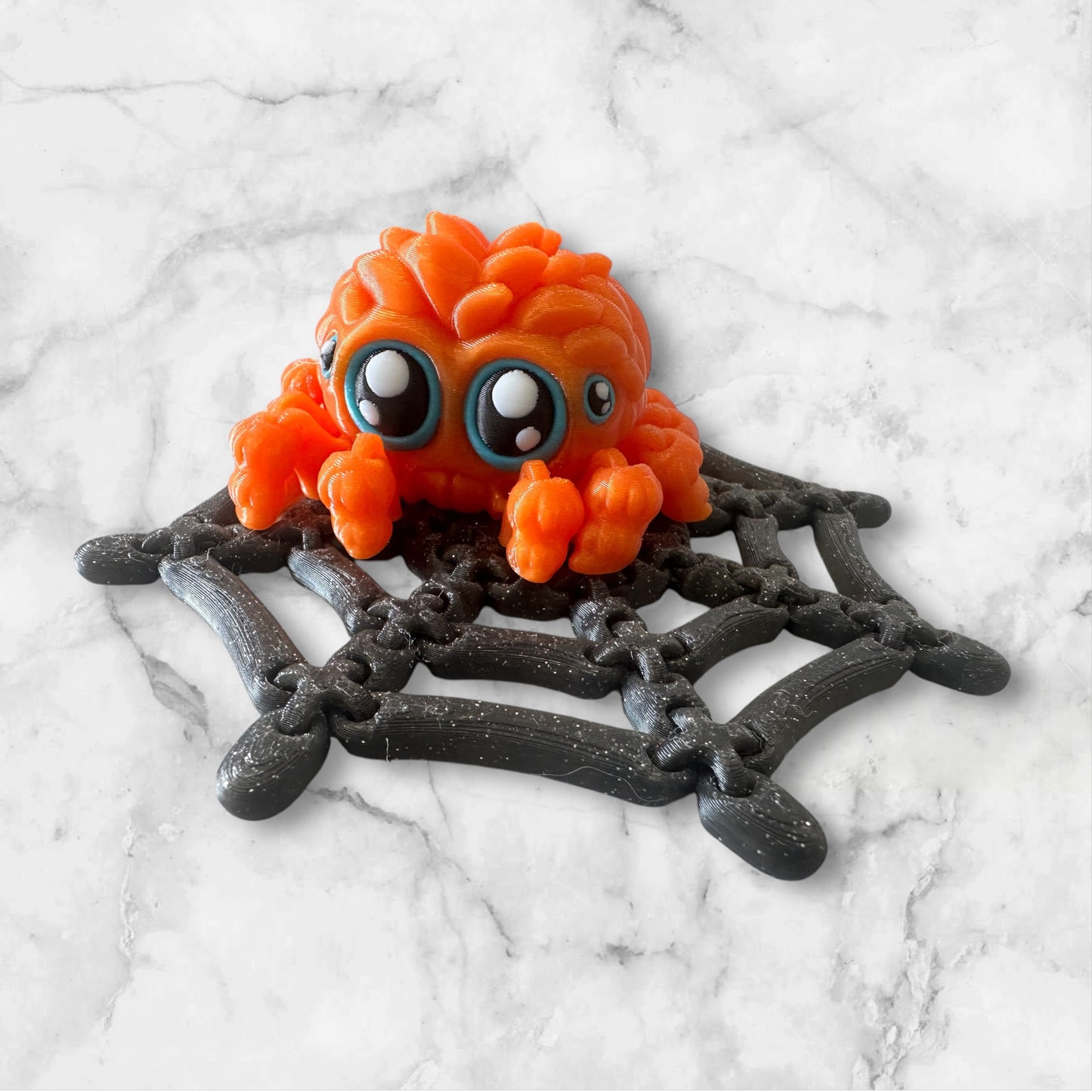 Articulated Spider and Web with magnets